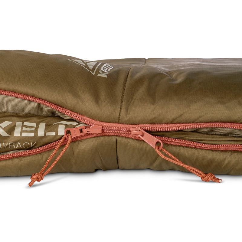 Kelty Wayback 20°F (-7°C) Synthetic Sleeping Bag - One Size - Burnt Olive