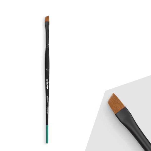 Vallejo AV Blender - Flat Angled Synthetic Brush (medium)