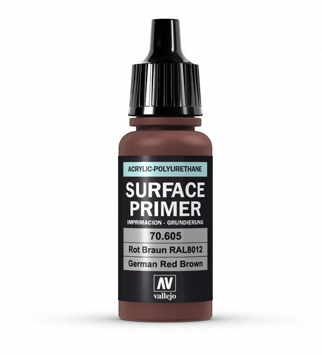 Vallejo Polyurethane - Primer German Red Brown  (RAL 8012) 17ml