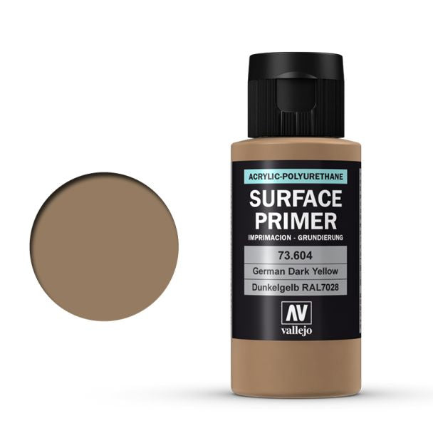 Vallejo Acrylic Polyurethane - Primer German Dark Yellow (RAL 7028) 60ml