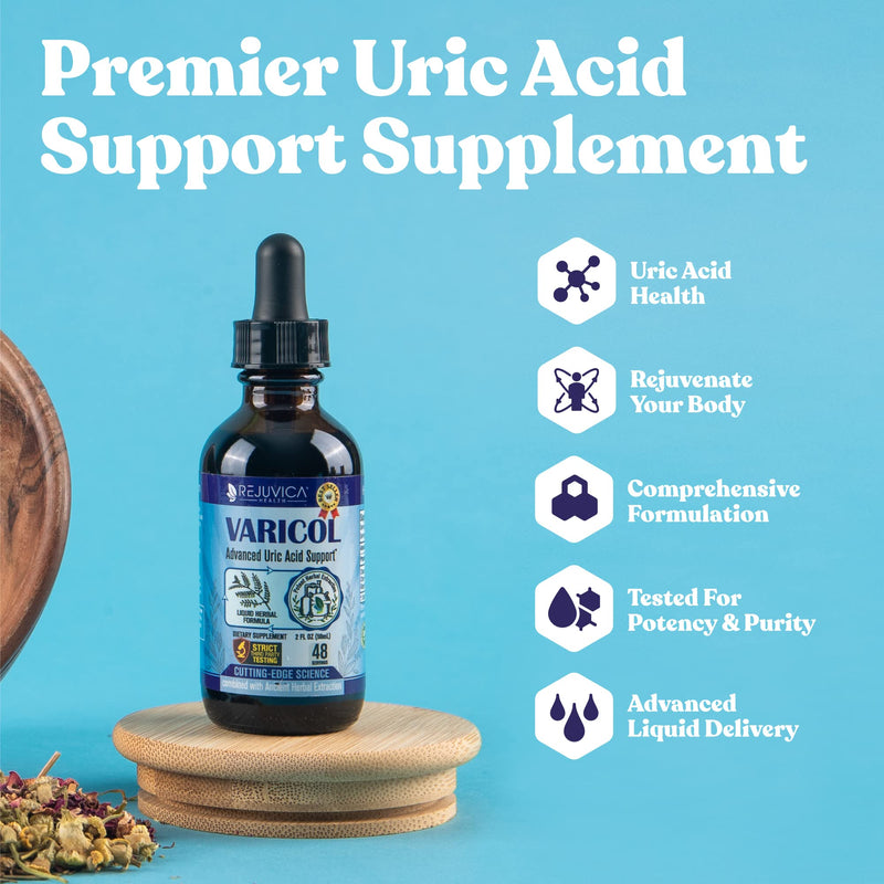 Varicol - Advanced Uric Acid Support Supplement | Liquid Delivery for Better Absorption