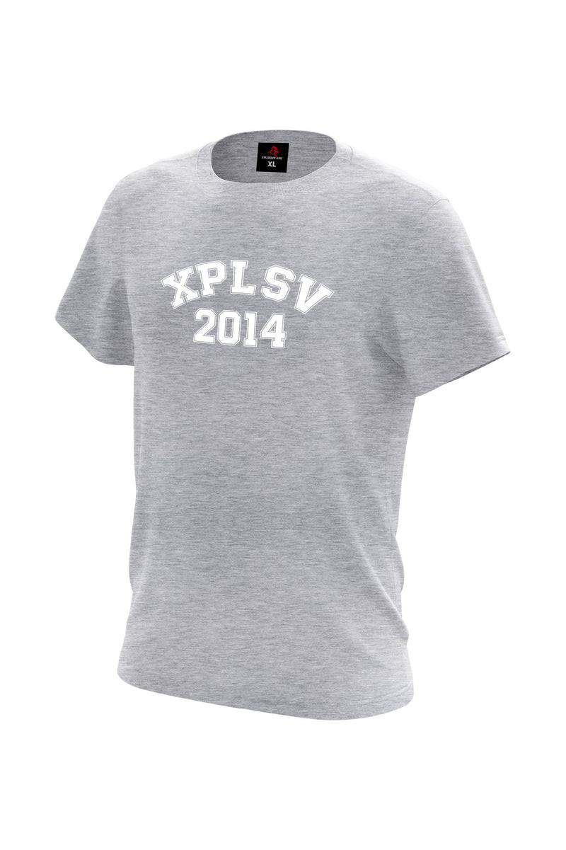 XAPE Campus Script Tee - Sports Grey