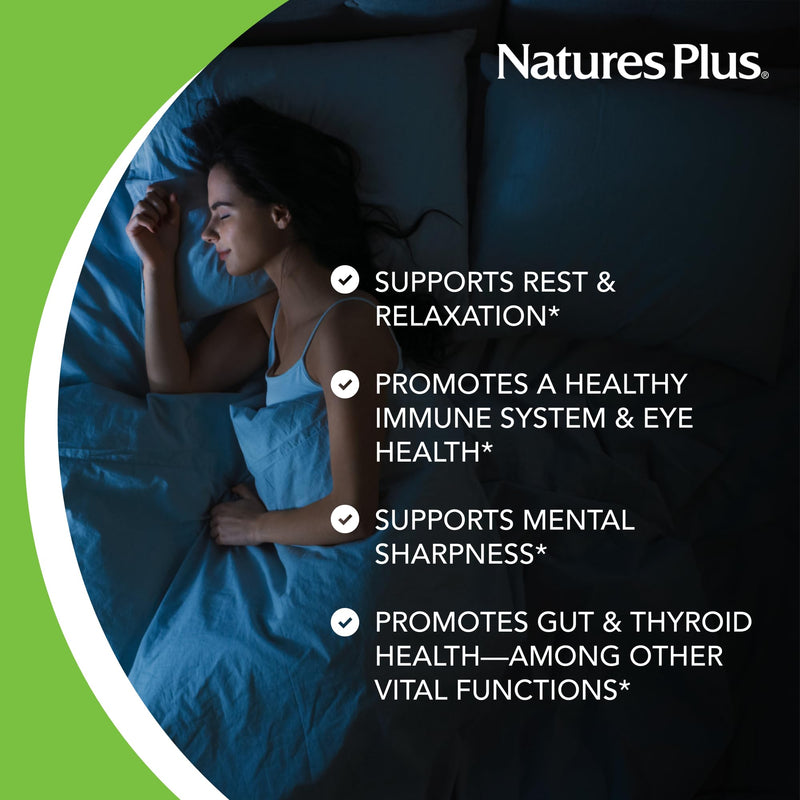 Natures Plus Melatonin 5 mg - 90 Fast-Acting Tablets - Vegan & Gluten Free | 90 Servings
