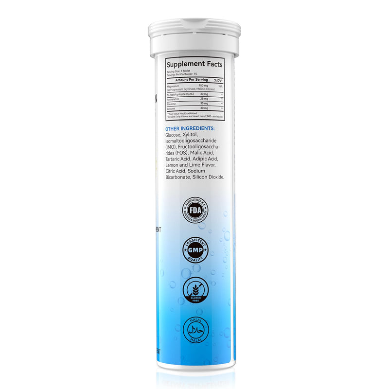 Hydrogen Water Tablets 12ppm with Magnesium – High-Concentration H2 for Brain Health