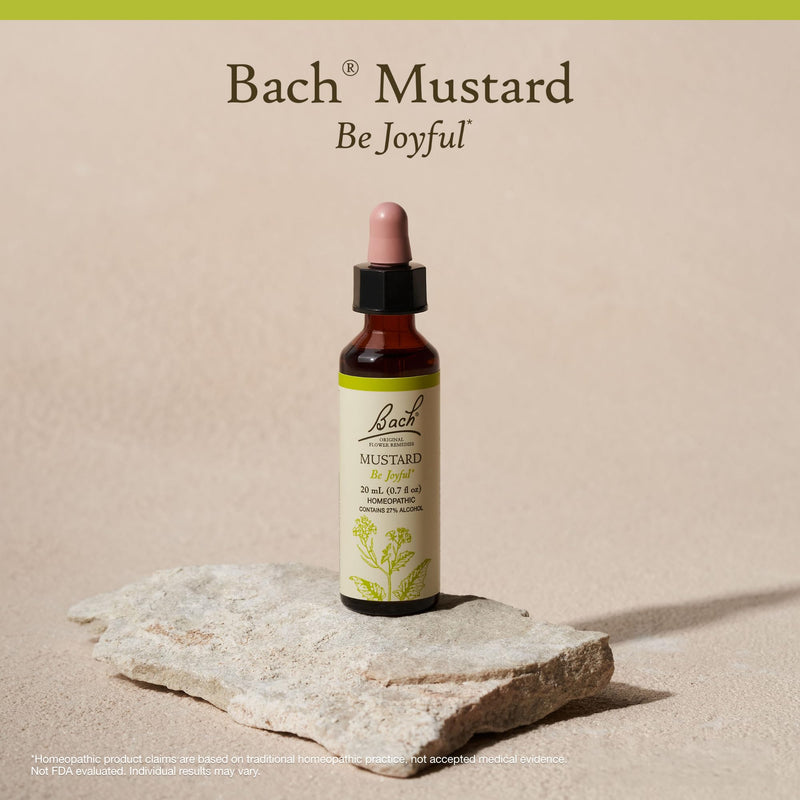 Bach Flower Remedies Mustard – Be Joyful (20mL) | Natural Emotional Balance