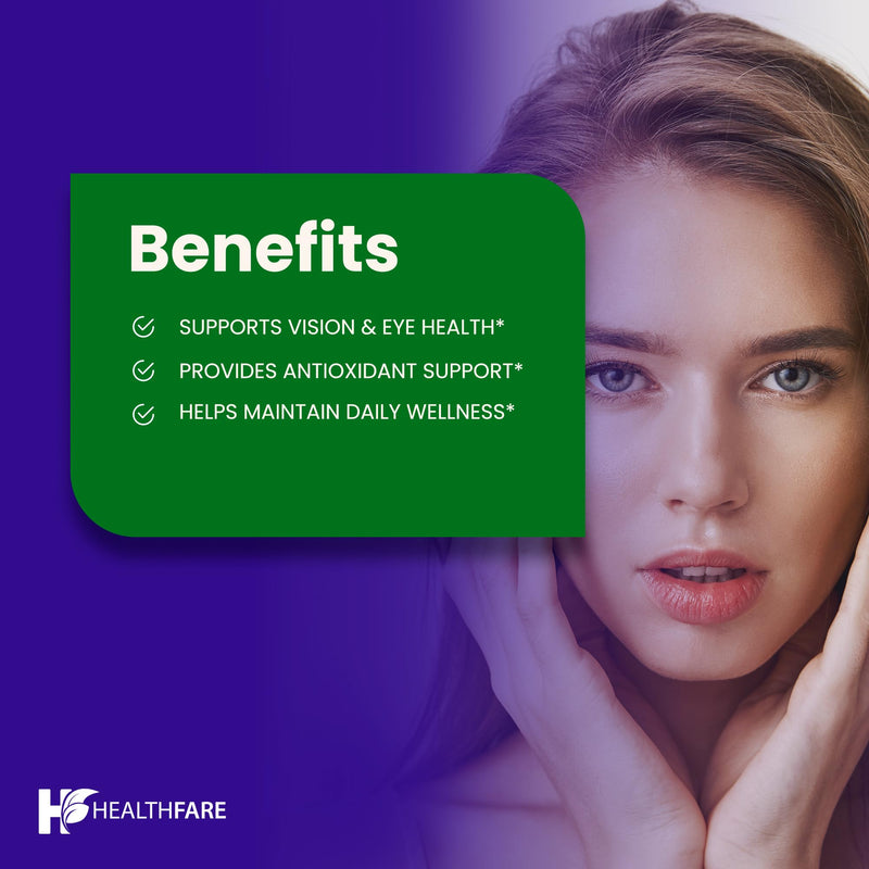 Healthfare Bilberry Eye Supplement - 5000mg Extract | Vision & Eye Health