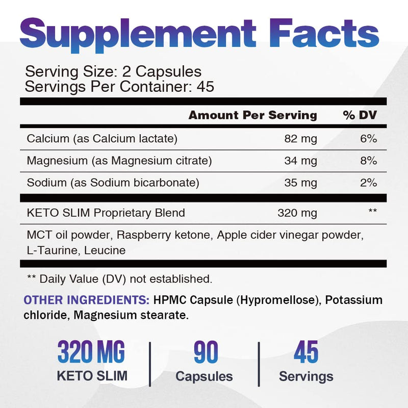 VEGEPOWER Keto Weight Loss Pills – Apple Cider Vinegar, Appetite Suppressant & Metabolism Booster