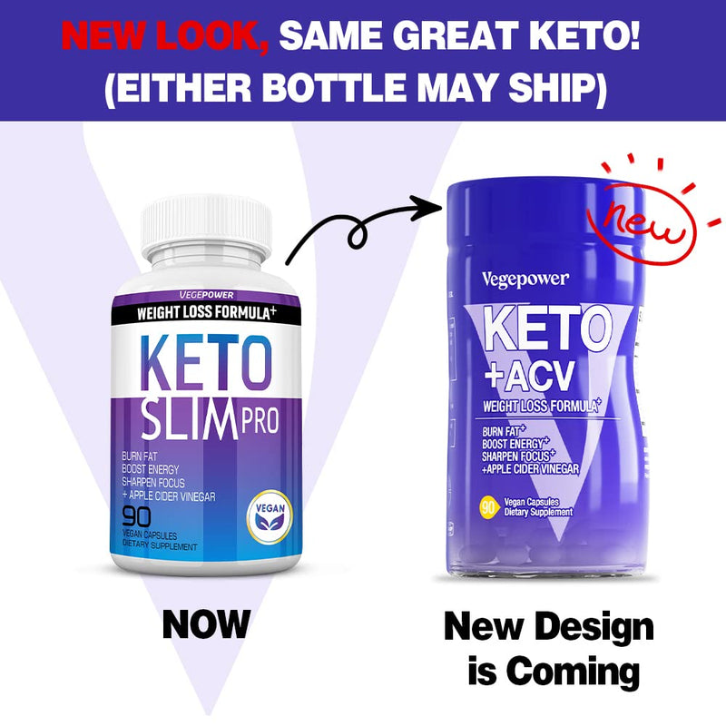 VEGEPOWER Keto Weight Loss Pills – Apple Cider Vinegar, Appetite Suppressant & Metabolism Booster