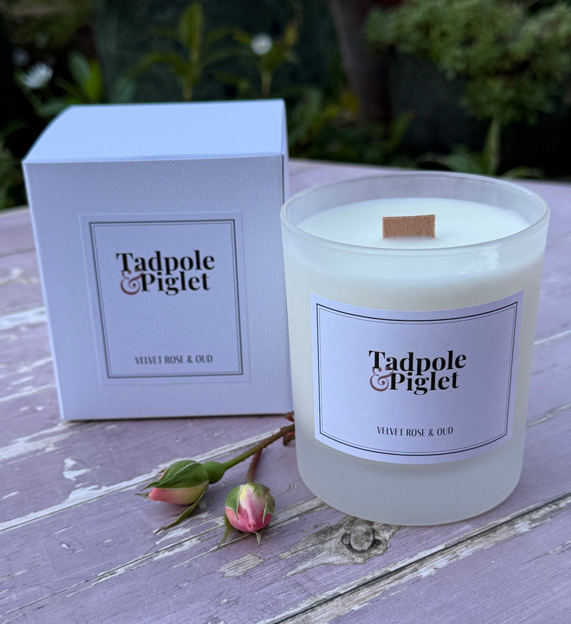 Velvet Rose & Oud Scented Candle