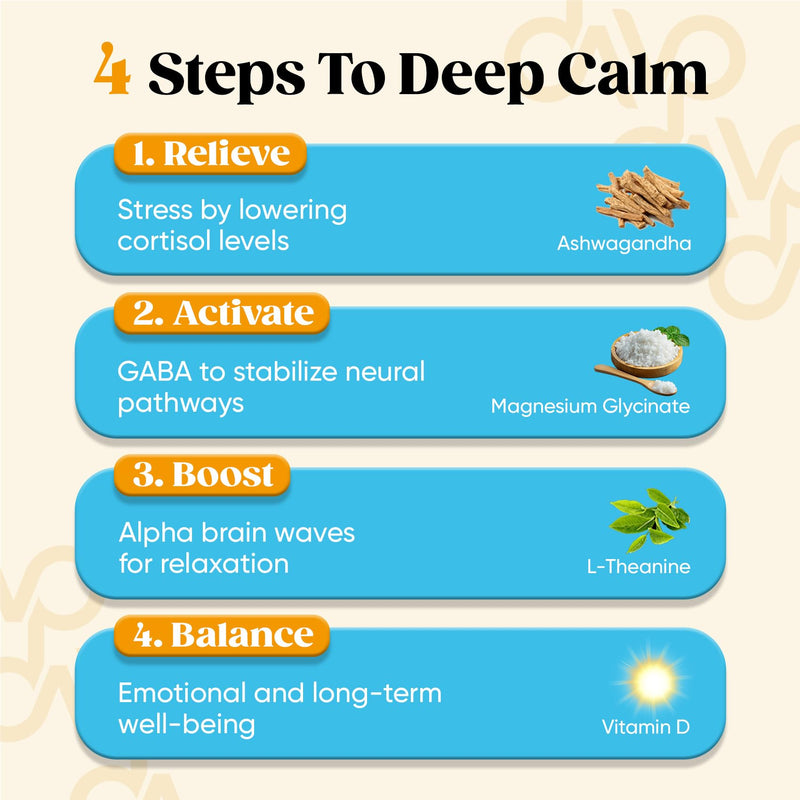 Venture Pal Calming Magnesium Glycinate Drink Mix with L-Theanine, Ashwagandha, Lion's Mane – Sugar Free & Vegan
