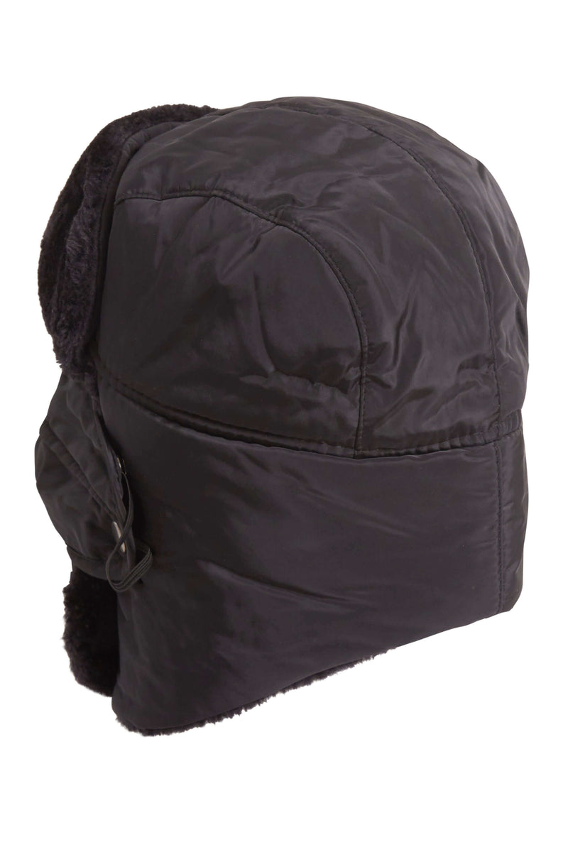 Versatile Winter Trapper Hat with Removable Face Cover Adjustable Ear Flaps Showerproof Fur Lined Ideal for Skiing Snowboarding Hiking by Heatwave Thermalwear
