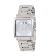 Versus Versace Ladies Fashion White face Silver tone Bracelet watch - CLEARANCE NEEDS RE-BATTERY - InStock