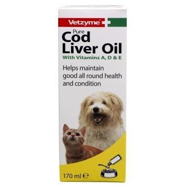Vetzyme Cod Liver Oil Liquid 150ml - Case of 3