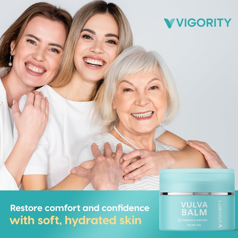 Vigority Vulva Balm Vaginal Moisturizer 2-Pack – Estrogen-Free Menopause Support
