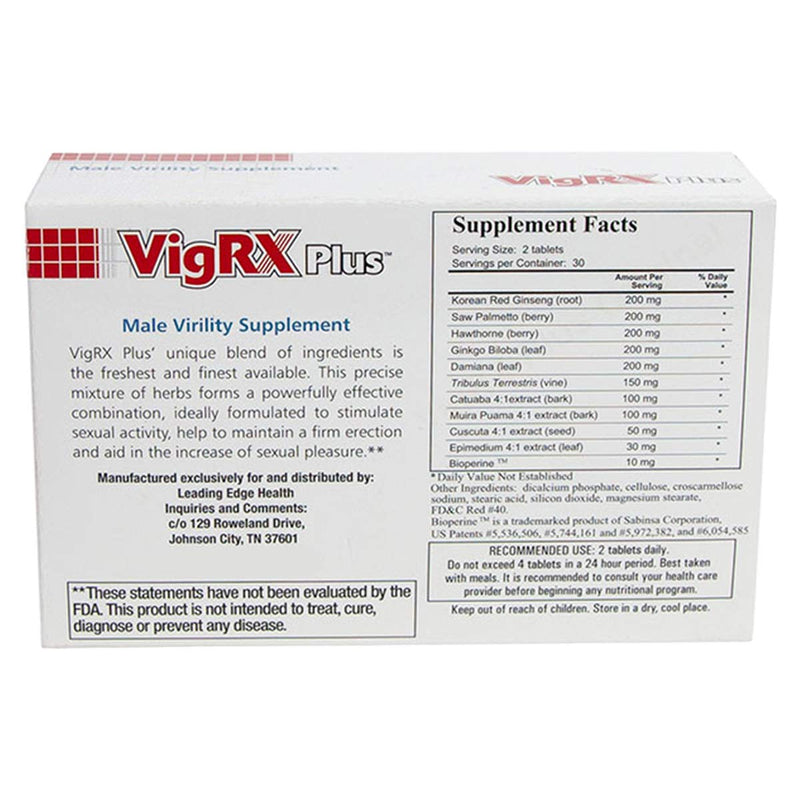 VigRX Plus – Male Virility Herbal Dietary Supplement Pill – 60 Tablets (3 Boxes)