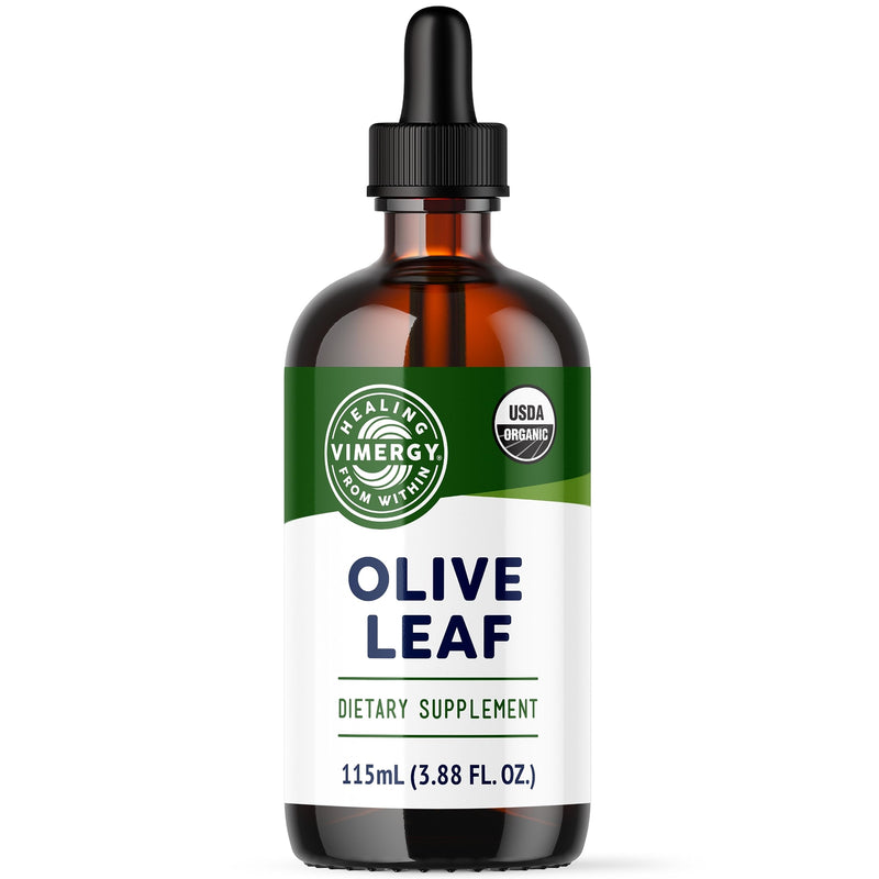 Vimergy Olive Leaf Liquid – Immune Health & Cardiovascular Support | USDA Organic, Vegan, Paleo, Gluten Free – 115 mL (57 Servings)