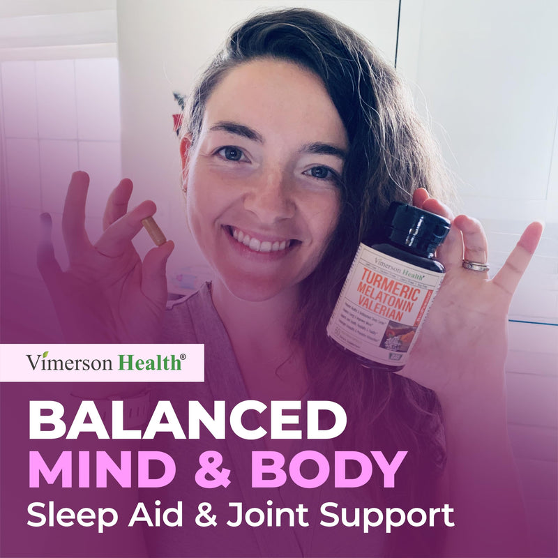 Vimerson Health Melatonin Sleep Aid with L-Theanine & Valerian – 2 Pack