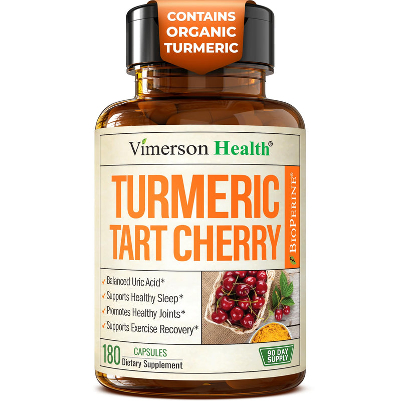 Vimerson Health Turmeric Curcumin with Tart Cherry & Celery Seed – 180 Capsules