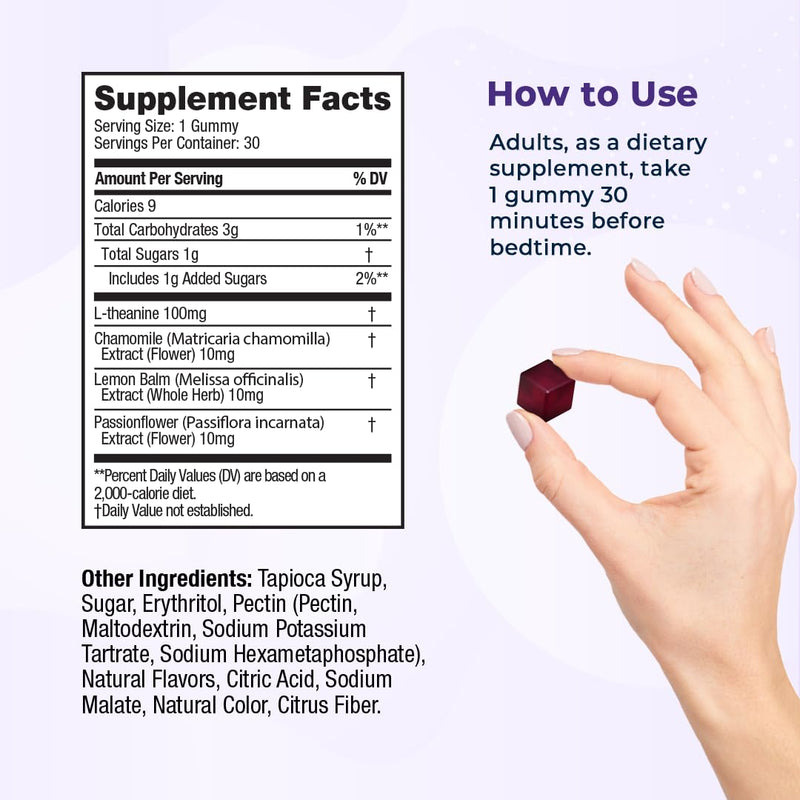 VitaMedica Snooze Sleep Gummies - Melatonin-Free Sleep Aid for Adults | 60 Count (2 Pack)