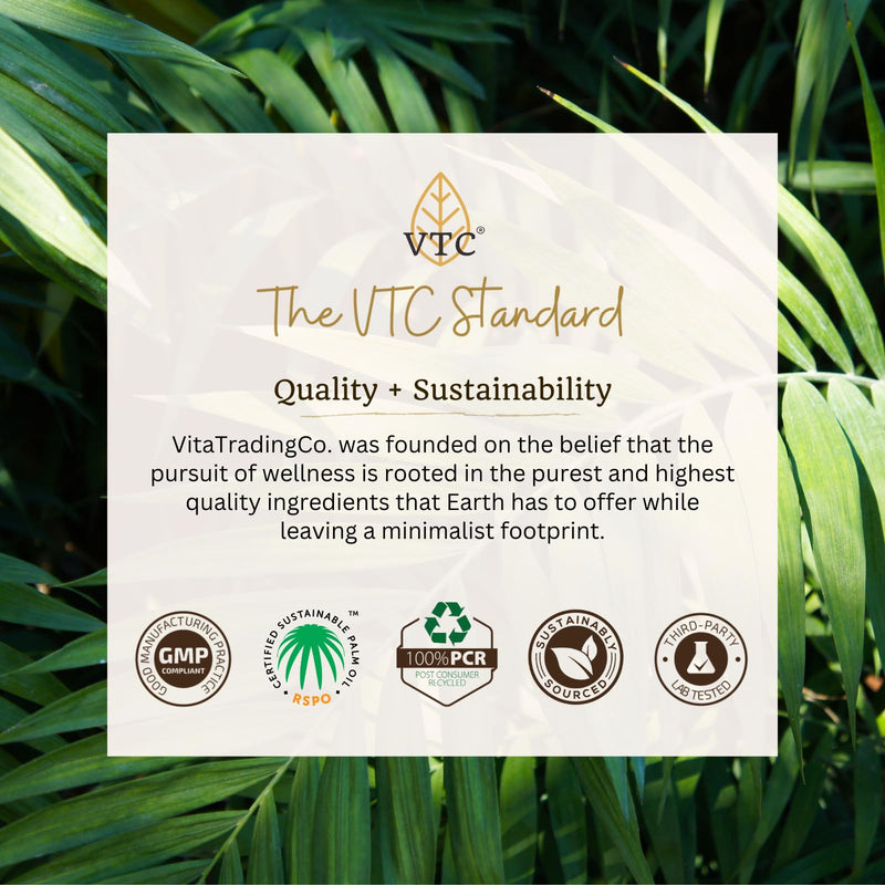 VTC VitaTradingCo. 100% Pure C8 MCT Oil | 128oz, 3X Distilled, Keto & Paleo