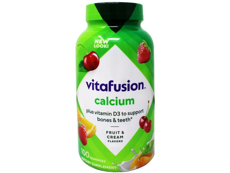 VitaFusion Calcium 500 mg Gummies with Vitamin D3 - 100 ct Pack of 2