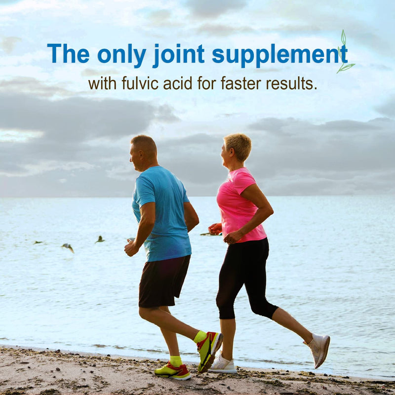 Vital Earth Liquid Joint Support – Glucosamine, Chondroitin, MSM, Hyaluronic Acid, Boswellia & Fulvic Minerals (32 oz + 1 oz Cup)