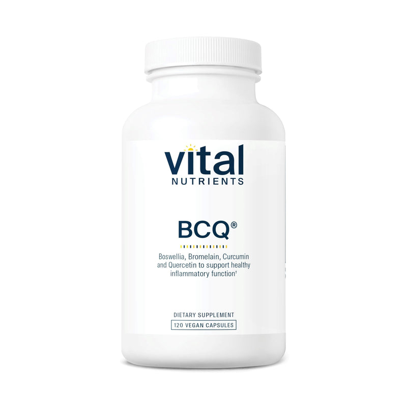 Vital Nutrients BCQ – Vegan Boswellia, Bromelain, Curcumin & Quercetin for Joint & Digestive Support | 120 Capsules