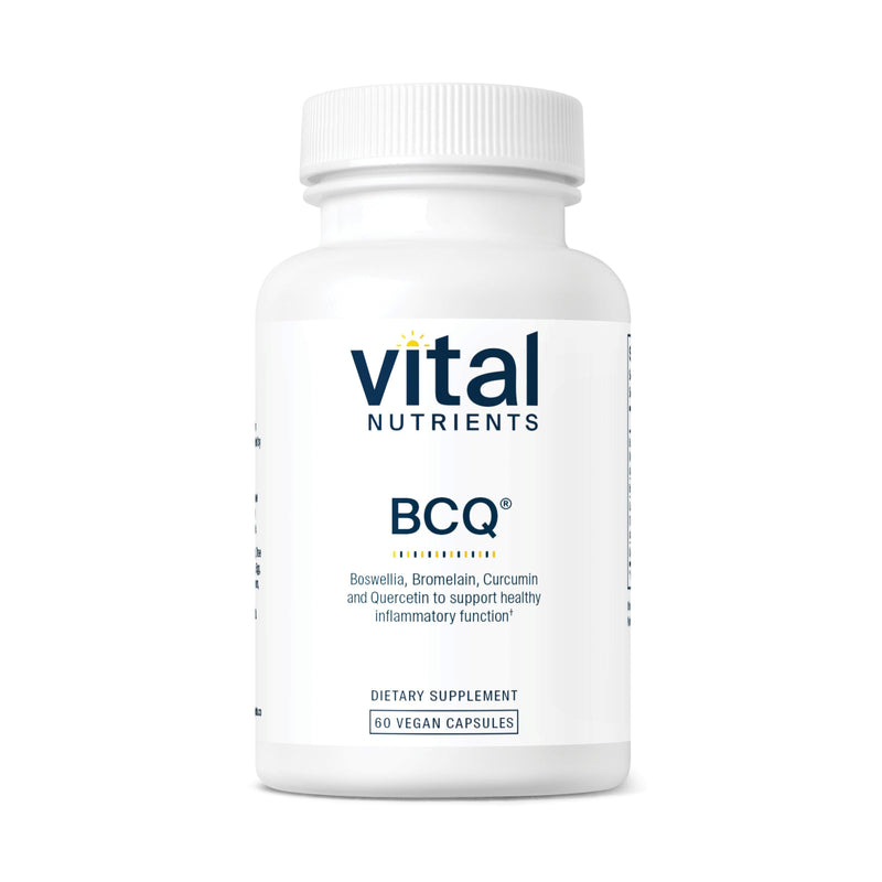 Vital Nutrients BCQ Vegan Joint Support – Boswellia, Bromelain, Curcumin & Quercetin | 60 Capsules
