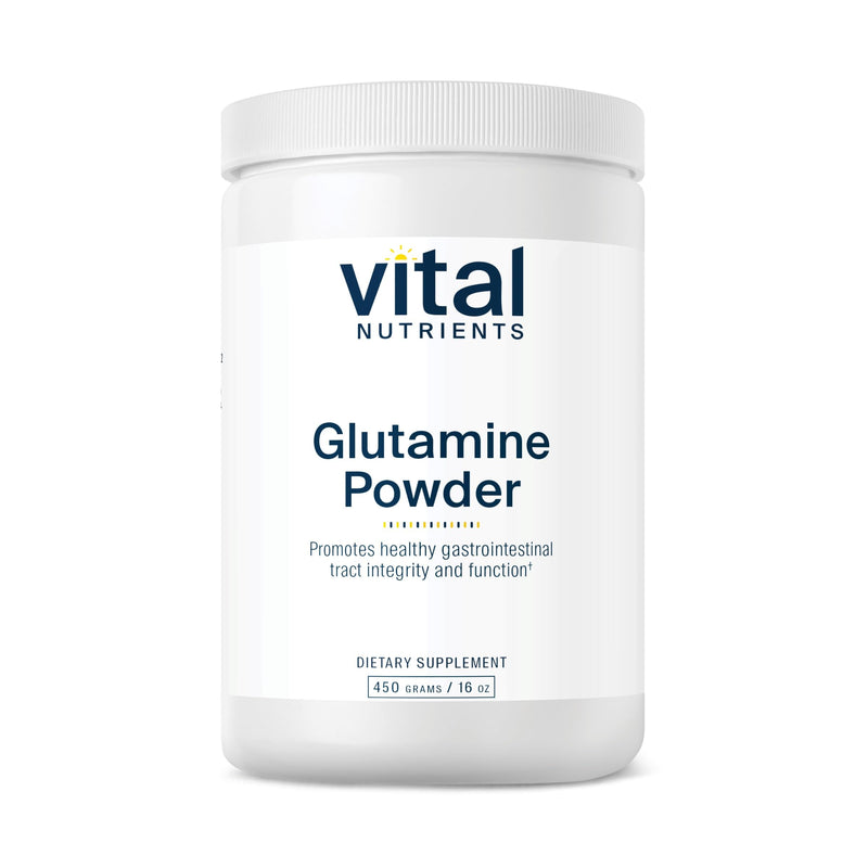 Vital Nutrients Glutamine Powder | GI Support, Gluten Free, Non-GMO 450g