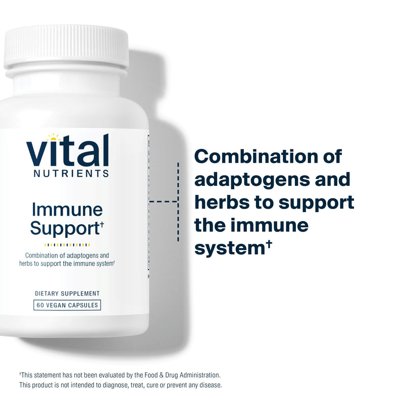 Vital Nutrients Immune Support | Herbal Immune System Support Supplement | Vegan Antioxidant and Immunity Supplement | Gluten, Dairy, Soy Free | Non-GMO | 60 Capsules