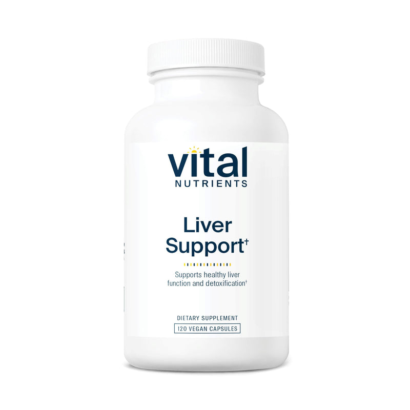 Vital Nutrients Liver Support Milk Thistle & Curcumin | Vegan, Gluten-Free | 120 Capsules
