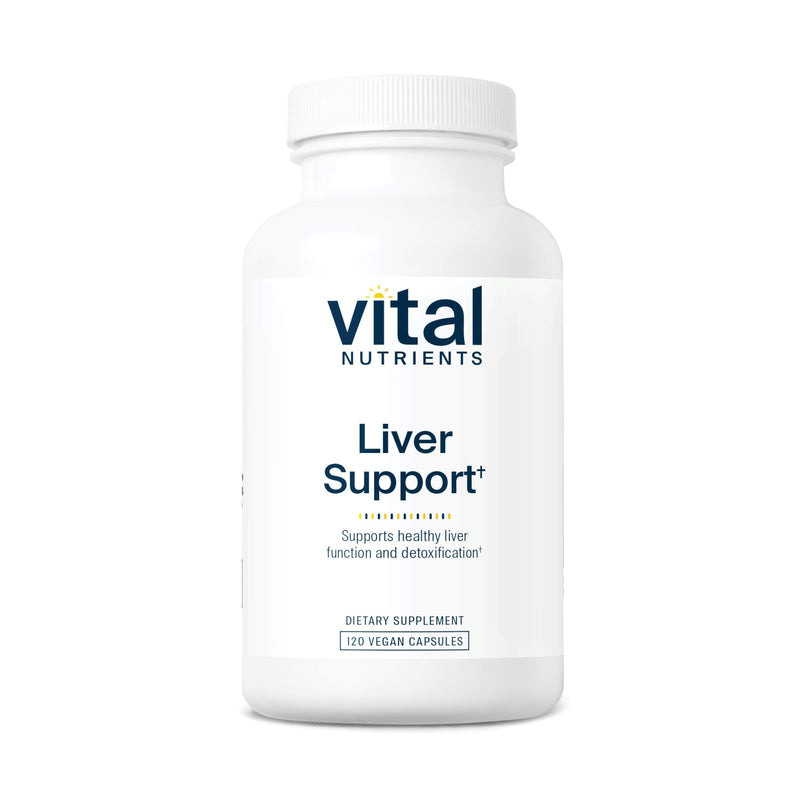 Vital Nutrients Liver Support Milk Thistle & Curcumin | Vegan, Gluten-Free | 120 Capsules