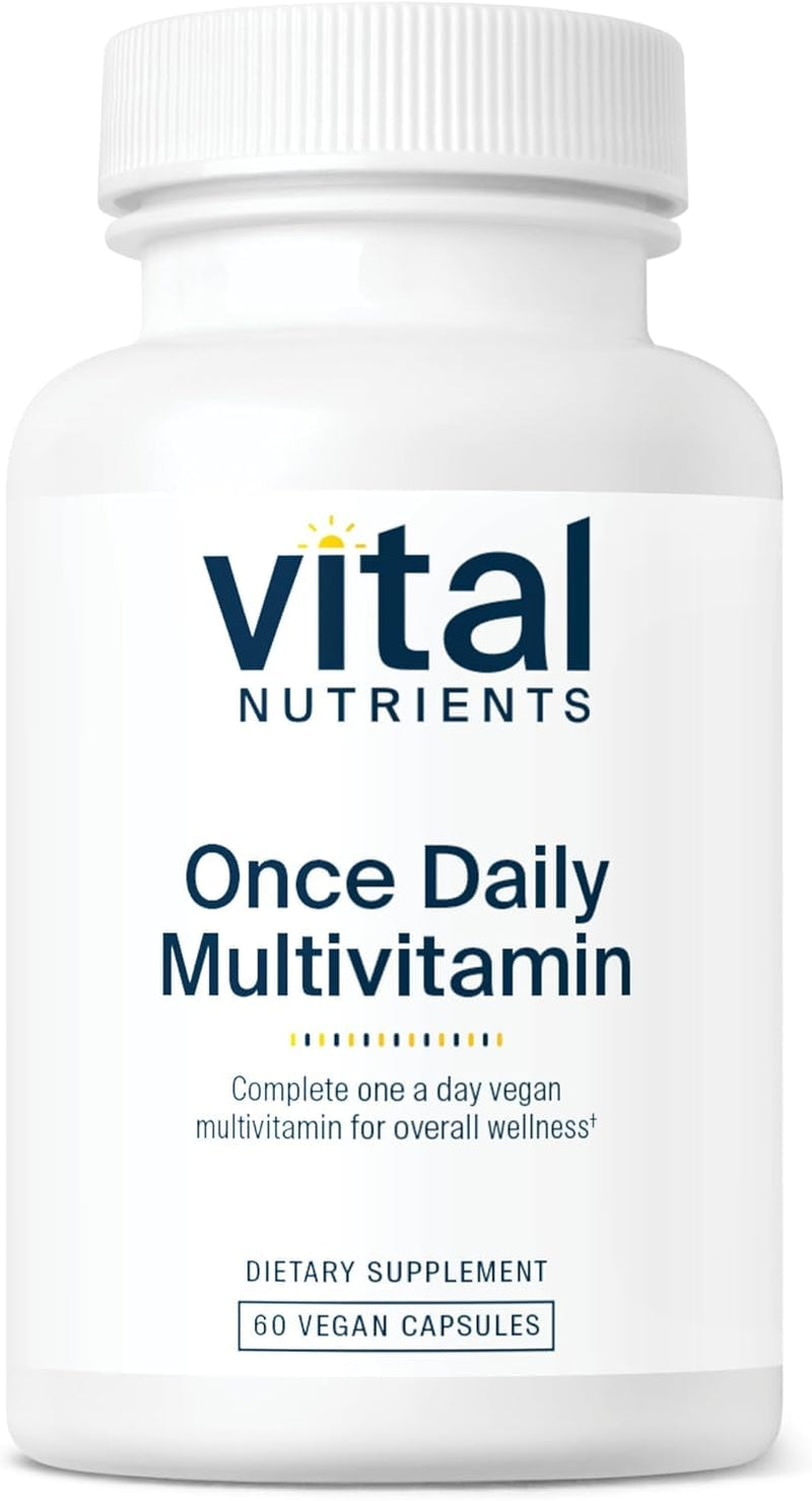 Vital Nutrients Once Daily Multivitamin – Vegan & Allergen-Free, 60 Capsules | 19 Essential Vitamins