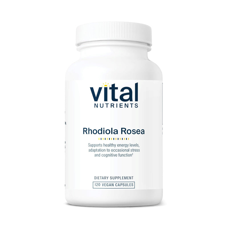 Vital Nutrients Rhodiola Rosea | Energy, Memory & Stress Support | 120 Capsules | Gluten, Dairy & Soy Free | Non-GMO