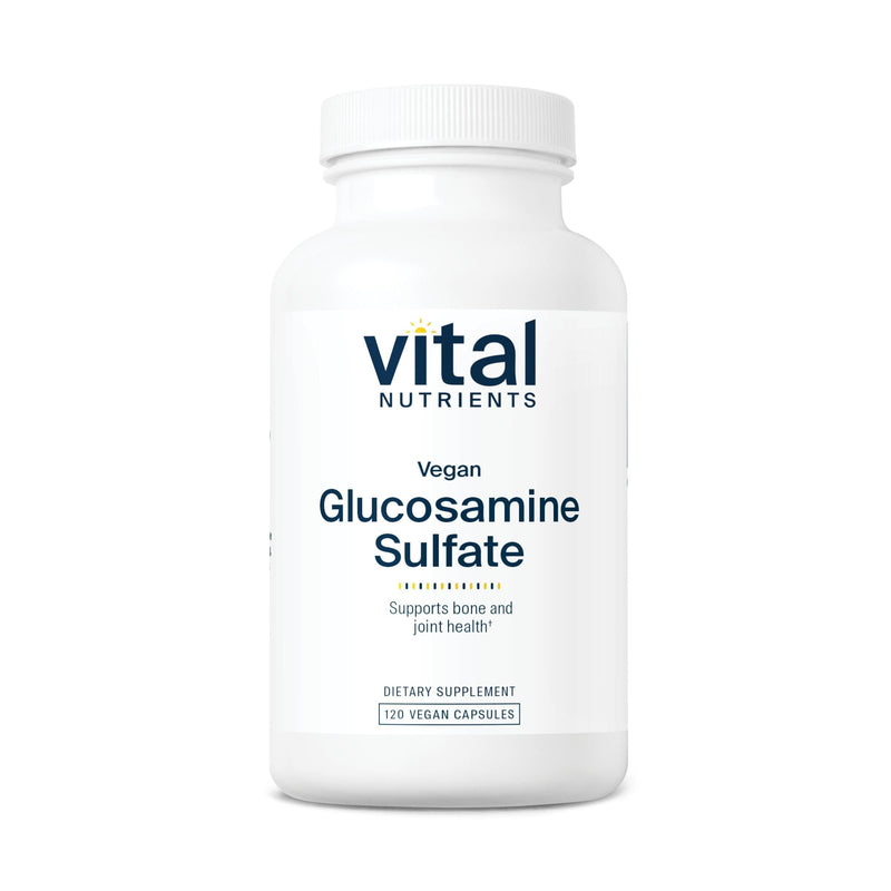 Vital Nutrients Vegan Glucosamine Sulfate 750mg – Joint Support, Cartilage & Mobility | Gluten-Free, Non-GMO | 60 Capsules