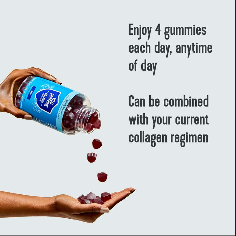 Vital Proteins Collagen Gummies – 2.5g VERISOL, 120ct x 2, Grape