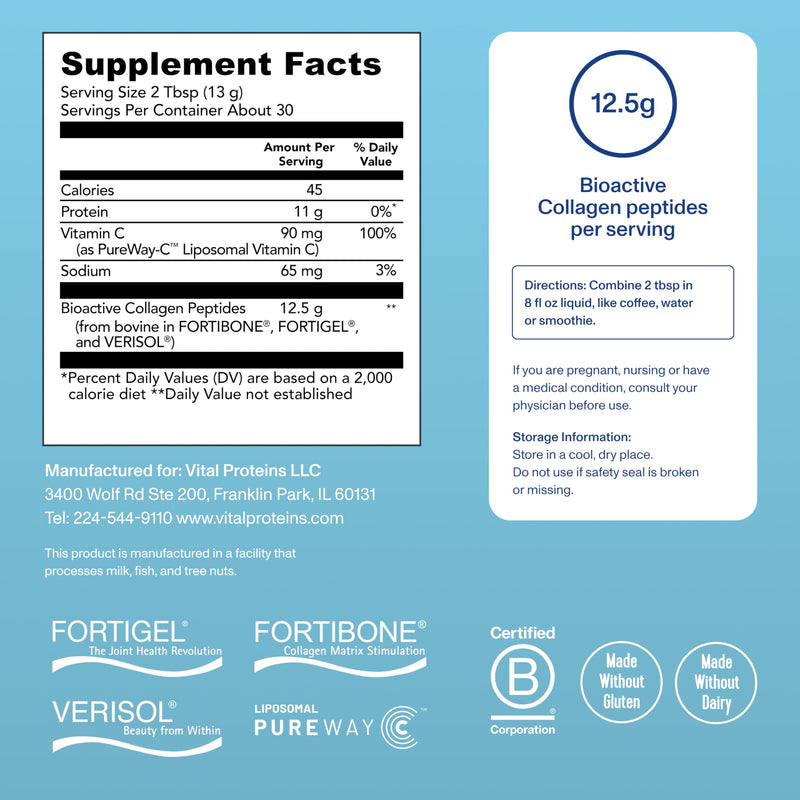 Vital Proteins Professional Daily Foundational Support – 12g Bioactive Collagen Peptides