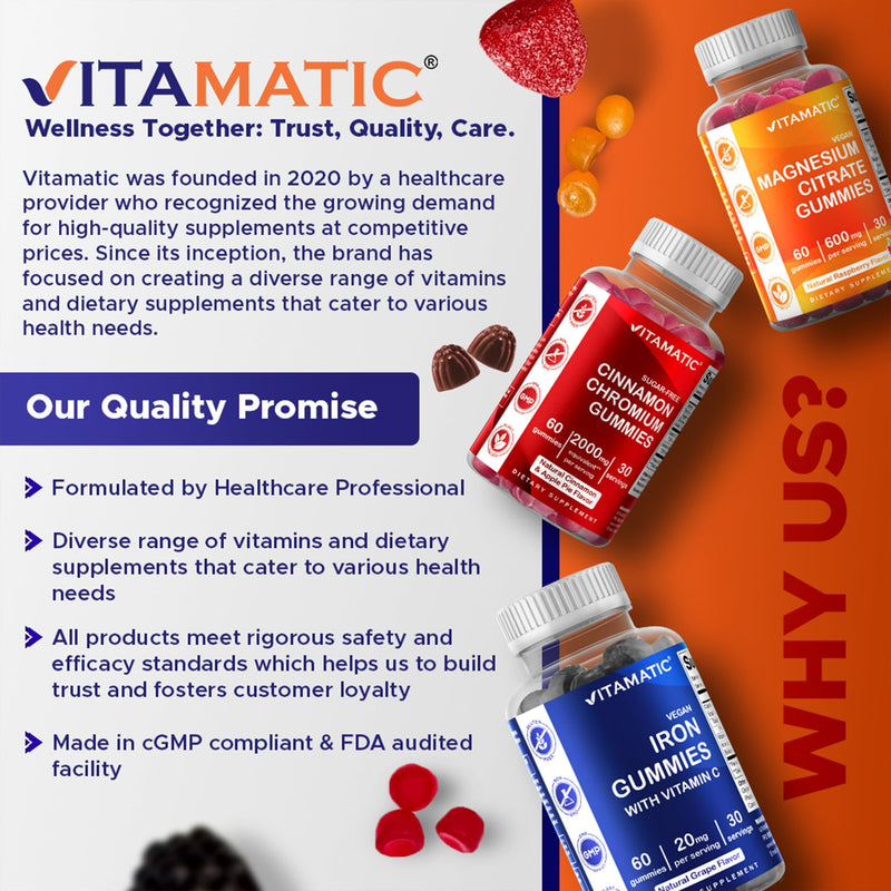 Vitamatic Sugar Free Vitamin D3 50,000 IU Weekly Gummies - 2 Pack