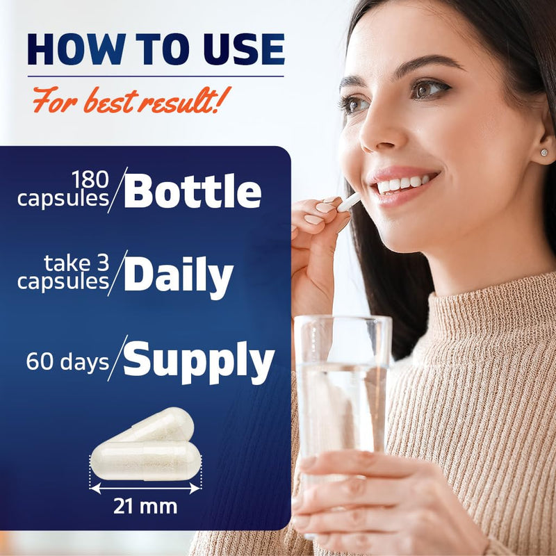 Vitamatic Magnesium Taurate 1500 mg – 180 Veg Capsules | Supports Muscle & Heart Health