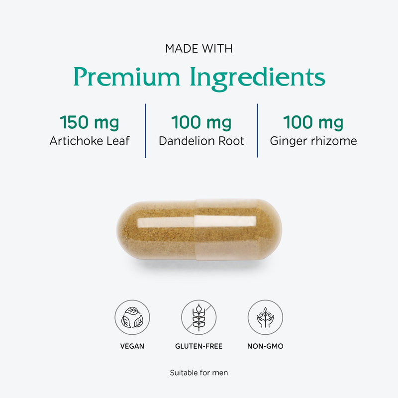 Vitanica Bitters Extra | Digestion Support, Vegan, 90 Capsules
