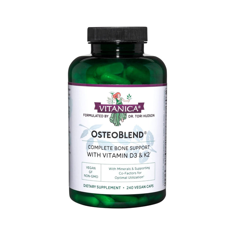 Vitanica OsteoBlend – Bone Support for Vegans | 240 Capsules