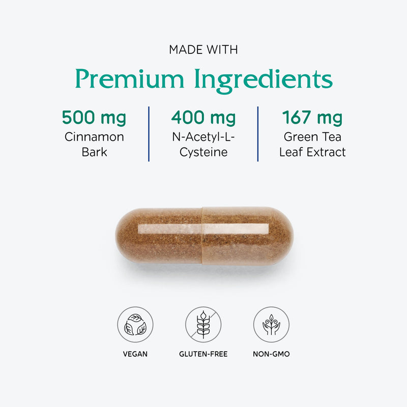 Vitanica OvaBlend - Ovarian Health & Hormone Balance for Women - Endocrine Support Supplement with Sarsaparilla Root & NAC - Herbal Dietary Supplement for Women - Pro Logo - 180 Vegan Caps