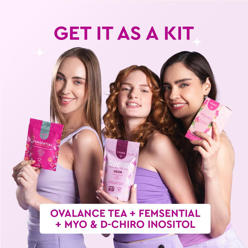 Vitatú Myo Inositol (4g) & D-Chiro Inositol (1g) 40:1 | 225 g, 45 Days | Folic Acid, Vitamin D3, Zinc