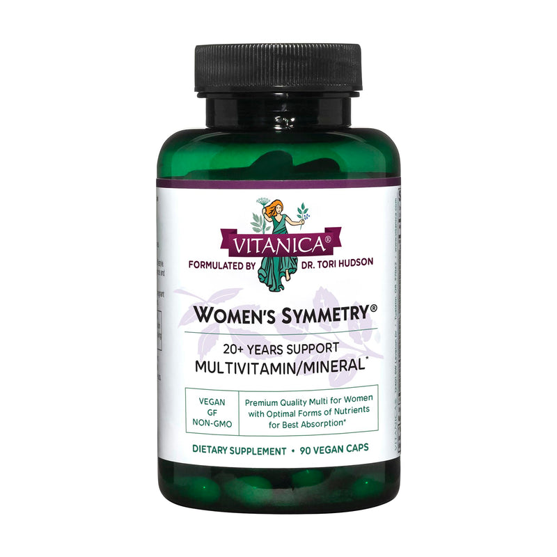 Vitanica Women's Symmetry - High Potency Multivitamin & Mineral (Vegan, 90 Capsules)
