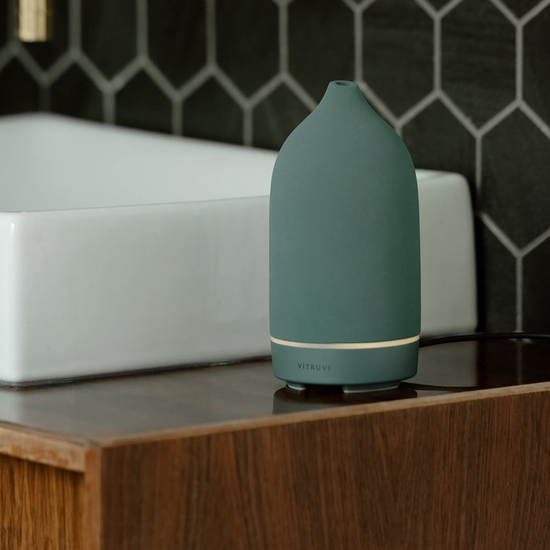 Vitruvi Stone Diffuser - Ceramic Ultrasonic Essential Oil Diffuser | 90ml