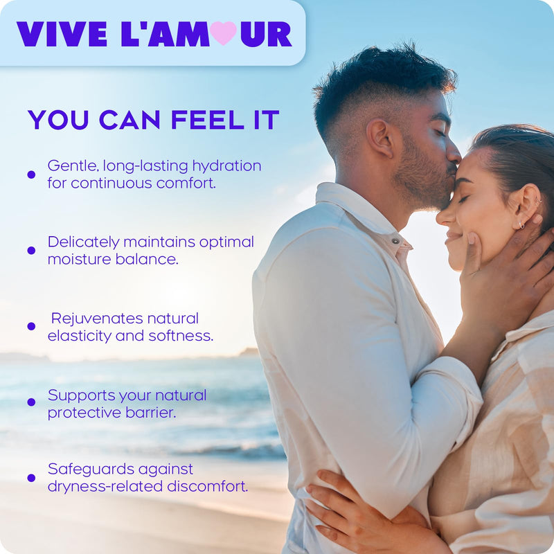 Vive L'Amour 1.5% Hyaluronic Acid Vaginal Suppositories — Continuous Hydration (12 Inserts)