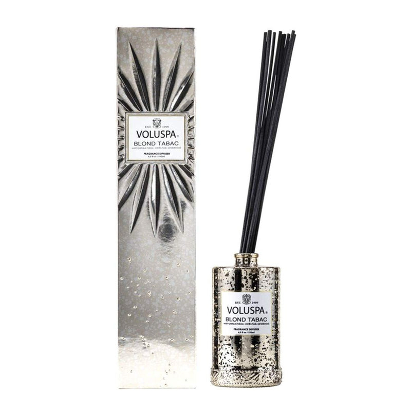 Voluspa Blond Tabac Reed Diffuser – Warm Tobacco Vanilla Scent