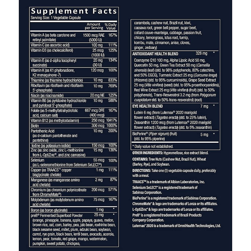 Vthrive Bioactive Men's Multivitamin - One-Daily Multi (60 Veg Capsules) | The Vitamin Shoppe