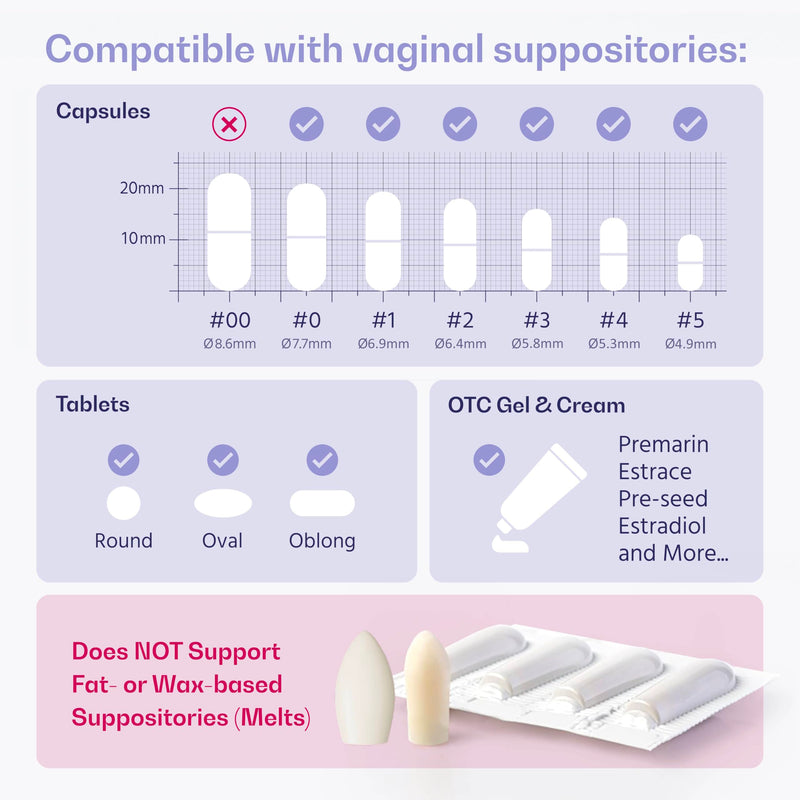VWELL MaxComfort Universal Applicator – Tapered Tip for Easy Insertion