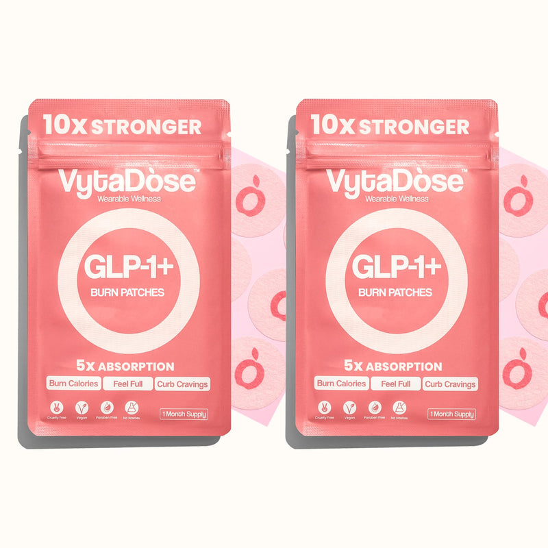 Vytadose GLP1 Patches | 10x Stronger Formula | 12 Hour Extended Hunger Support | Berberine, Pomegranate, Green Tea, L-Glutamine | New & Improved Kind of GLP-1 Patches | 60 Count
